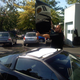 A young Matt Farah helps “remove” the roof from the Corvette at Larry Kosilla’s shop circa 2008. Photo by author.